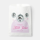 Retro Pastel Disco Groove Vrijgezellenfeest Bedankzakje (Voorkant)