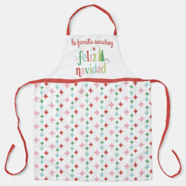 Retro Pastel Feliz Navidad | Familie Schort