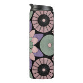Retro Pastel Floral Mandala Symmetry Thermosbeker (Geroteerd rechts)