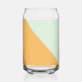 Retro Pastel Geometric Art Aangepast huwelijk Blikvorm Glas (Achterkant)