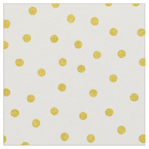 Retro pastel glitter Gold polka-puntenpatroon Stof