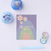 Retro Pastel Graduatie Party Budget Flyer (Enkel)