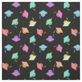 Retro Pastel Graduing Cap Pattern Stof (Swatch)