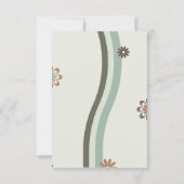 Retro Pastel Groen Bruin Schattige Baby Dragon Bedankkaart (Achterkant)