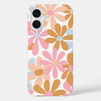 Retro Pastel Groovy Madeliefjes Bloemmotief