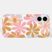 Retro Pastel Groovy Madeliefjes Bloemmotief Case-Mate iPhone Case (Achterkant (horizontaal))