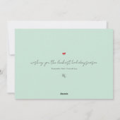 Retro pastel handgetekende Kantoor Logo Corporate Feestdagenkaart (Achterkant)