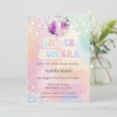 Retro pastel in haar moeder era Baby shower uitnod Kaart (Staand voorkant)