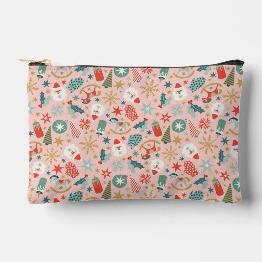 Retro Pastel Kerstmis Etui (Voorkant)