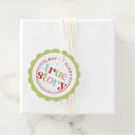 Retro Pastel Kerstmis | Glorie Bedankjes Labels