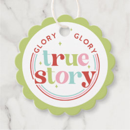 Retro Pastel Kerstmis | Glorie Bedankjes Labels