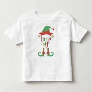 Retro Pastel Kerstmis   Kleine elf Kinder Shirts