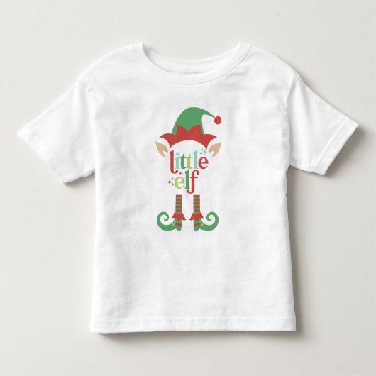 Retro Pastel Kerstmis | Kleine elf Kinder Shirts (Voorkant)