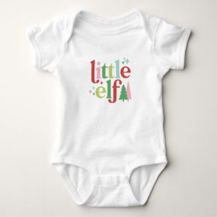 Retro Pastel Kerstmis   Kleine elf Romper