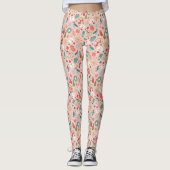 Retro Pastel Kerstmis Leggings (Voorkant)