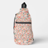Retro Pastel Kerstmis Sling Bag (Voorkant)