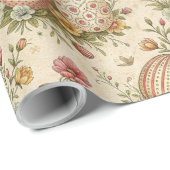 Retro pastel kleuren Paaseieren inpakpapier (Rol Hoek)