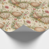 Retro pastel kleuren Paaseieren inpakpapier (Hoek)