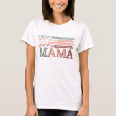 Retro Pastel Mooie Mama Mama Affirmatie T-shirt (Voorkant)