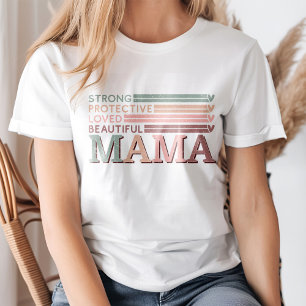 Retro Pastel Mooie Mama Mama Affirmatie T-shirt