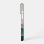 Retro Pastel Mountain Dawn iPhone 16 Hoesje (Linkerkant)