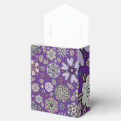 Retro Pastel Pink Purple Floral Seamless Pattern Bedankdoosjes (Geopend)