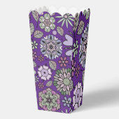 Retro Pastel Pink Purple Floral Seamless Pattern Bedankdoosjes (Achterkant)