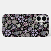 Retro Pastel Pink Purple Floral Seamless Pattern Case-Mate iPhone Case (Achterkant (horizontaal))