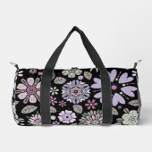 Retro Pastel Pink Purple Floral Seamless Pattern Plunjezak (Voorkant)