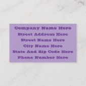 Retro Pastel Pink Purple Floral Seamless Pattern Visitekaartje (Achterkant)