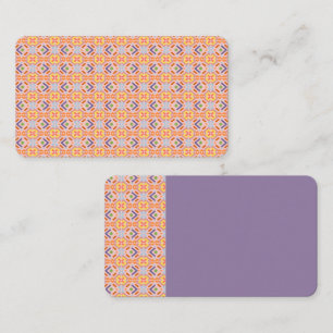 Retro Pastel Pixel Mozaïek Geometrisch Patroon Visitekaartje