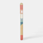 Retro Pastel Planet on Blocks iPhone 16 Hoesje (Linkerkant)