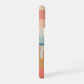 Retro Pastel Planet on Blocks iPhone 16 Hoesje (Rechterkant)