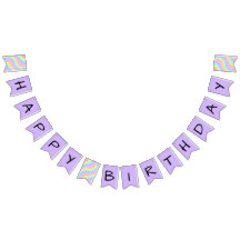 Retro Pastel Regenboog 6e Verjaardag Gefeliciteerd