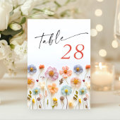 Retro Pastel Roze Boho Wildflower Bruiloft Details Kaart