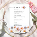 Retro Pastel Roze Boho Wildflower Bruiloft Details Menu<br><div class="desc">Klik voor verdere aanpassingen op "Deze sjabloon personaliseren" en vervolgens op "Bewerken met ontwerpgereedschap". Stijlvolle bewerkbare gemakkelijk te gebruiken bruiloft sjablonen,  meer items beschikbaar in de winkel (uitnodigingen,  rsvp,  bedankjes,  briefpapier & decor). Neem contact met me op als je hulp nodig hebt of overeenkomende objecten.</div>