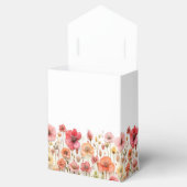 Retro Pastel Roze Boho Wildflower Vrijgezellenfees Bedankdoosjes (Geopend)