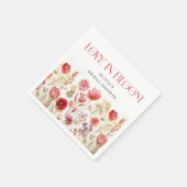 Retro Pastel Roze Boho Wildflower Vrijgezellenfees Servet (Hoek)