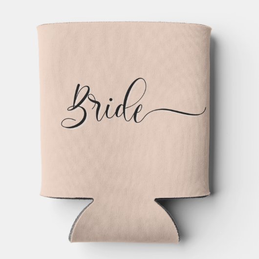 Retro Pastel Roze Rodeo Bachelorette Bruid Blikjeskoeler (Achterkant)