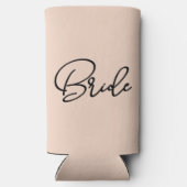 Retro Pastel Roze Rodeo Bachelorette Bruid Seltzer Blikjeskoeler (Achterkant)