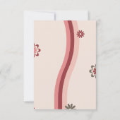 Retro Pastel Roze Schattigee Baby Dragon Bedankkaart (Achterkant)