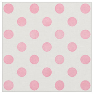Retro pastel roze witte poka dots patroon stof