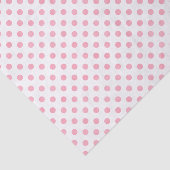 Retro pastel roze witte poka dots patroon tissuepapier (Detail)