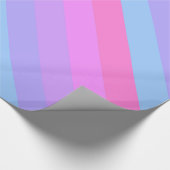 Retro Pastel Stripes Trendy Cadeaupapier (Hoek)