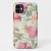 Retro pastel Sweet Pea patroon Case-Mate iPhone Case (Achterkant)