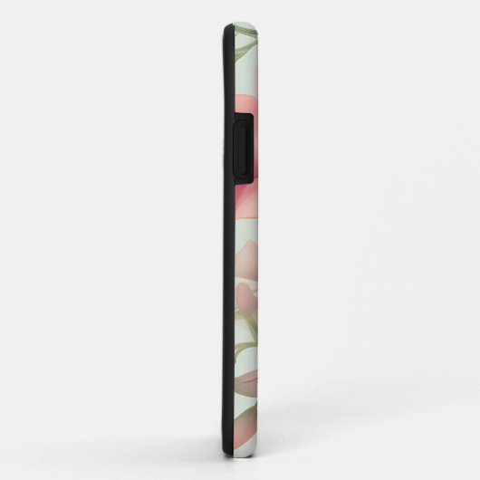 Retro pastel Sweet Pea patroon Case-Mate iPhone Case (Achterkant/rechts)