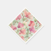 Retro pastel Sweet Pea patroon Servet (Hoek)