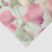 Retro pastel Sweet Pea patroon Tissuepapier (Detail)