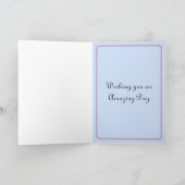 Retro Pastel Verjaardag Kaart (Binnen)