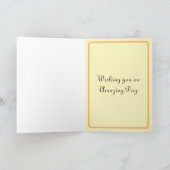 Retro Pastel Verjaardag Kaart (Binnen)